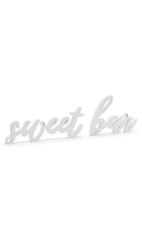 Drewniany napis Sweet bar 