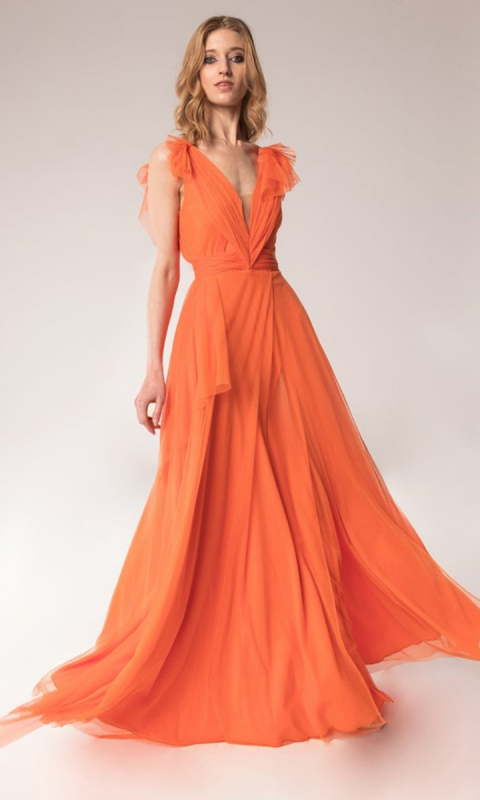 Pomarańczowa suknia Terracotta