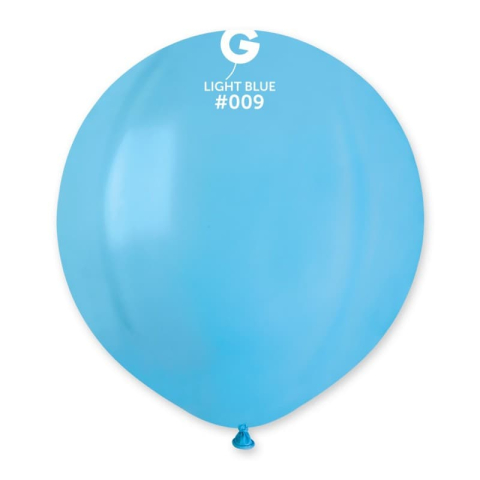 Balon pastelowy niebieski jasny błękitny, 48 cm