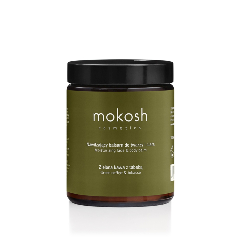 Nawilżający balsam do twarzy i ciała Zielona Kawa z Tabaką - 180ml - Mokosh