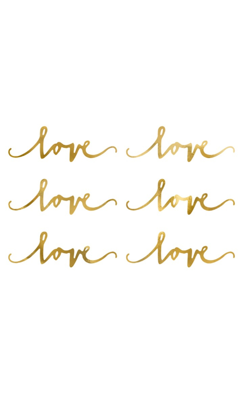 Dekoracje papierowe Gold Love