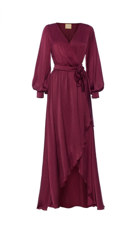 Długa fioletowa sukienka Irmina 