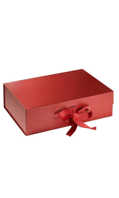 Pudełko ozdobne XL A4 czerwone ślub prezent