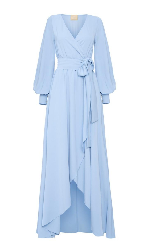 Sukienka z krótszym przodem Irmina Baby blue 