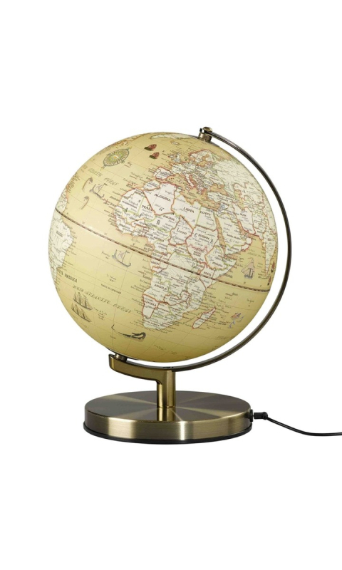 Globus podświetlany 25cm Vintage