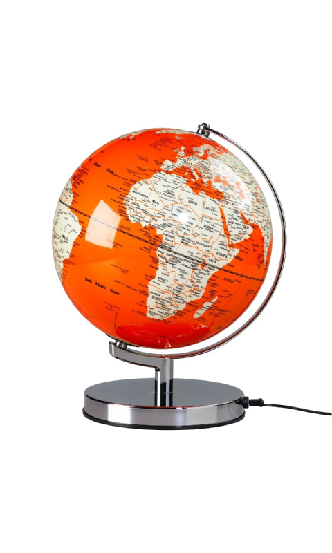 Globus podświetlany 25cm Goldfish Orange