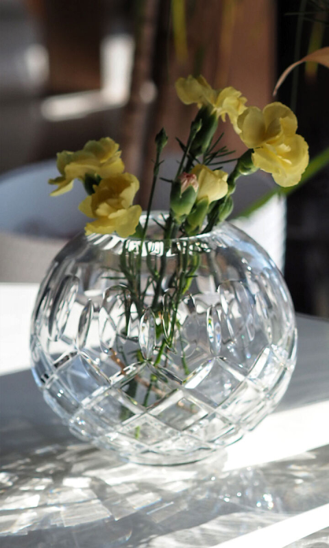 Oryginalny kryształowy wazon kula Lavo