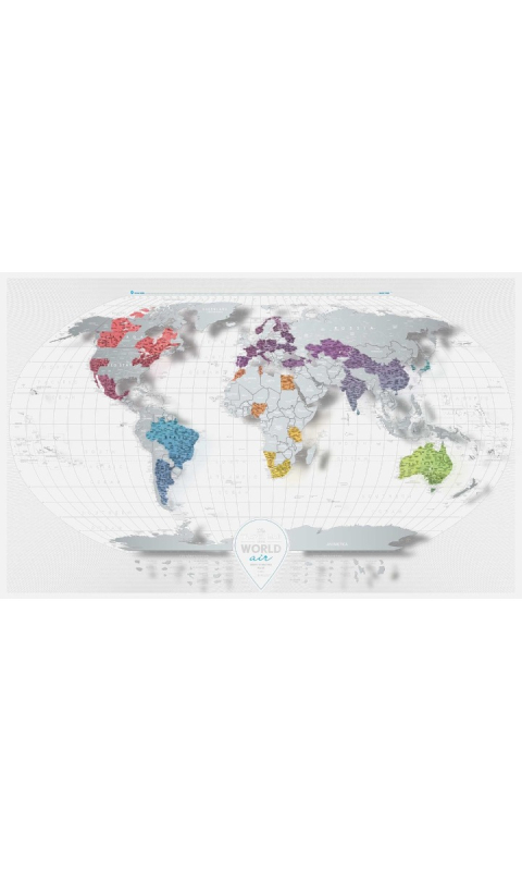 Mapa zdrapka Travel Map Air World