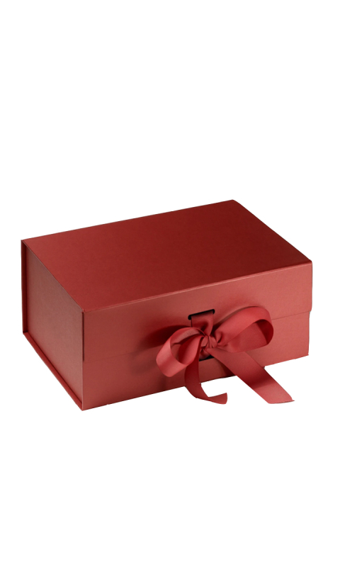 Pudełko ozdobne M - czerwone personalizowane