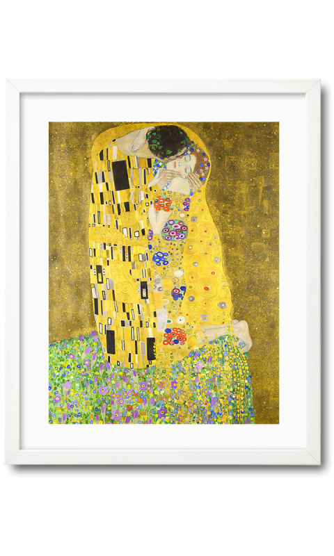 Plakat pocałunek Gustav Klimt w ramie