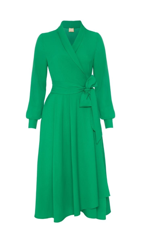 Zielona sukienka midi Viola